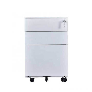 Mingxiu Steel Cabinet 3 Drawer Small Mobile Storage Cabinet / Movable Pedestal Cabinets